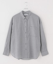 コットンシルクギンガムチェックシャツ