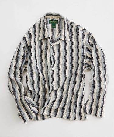 INDIA COTTON ”ウェービー” クロシェシャツ