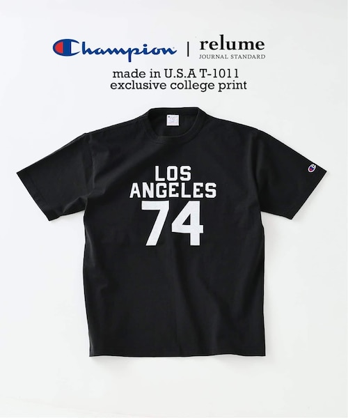 CHAMPION / チャンピオン 別注 T1011 カレッジプリント Tシャツ
