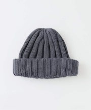 コットンブレンド ハーフリブ ニットキャップ