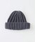 コットンブレンド ハーフリブ ニットキャップ