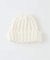 コットンブレンド ハーフリブ ニットキャップ