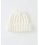 コットンブレンド ハーフリブ ニットキャップ