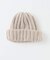 コットンブレンド ハーフリブ ニットキャップ