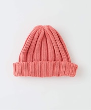 コットンブレンド ハーフリブ ニットキャップ