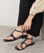 【Paes/ペイズ】Square Panel Sandal