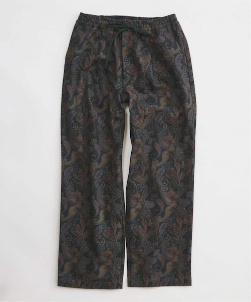 ペイズリー カツラギ イージーパンツ