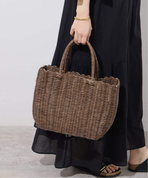 かこ‪☆ Le voyage en panier/ルヴォヤージュアンパニエ 】PVC Bag：かごバッグ