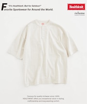 Healthknit / ヘルスニット 別注 ヘンリーネックTシャツ