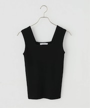 ハイツイストスクエアネックリブタンクトップ