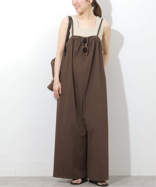 ジャージーギャザーサロペット