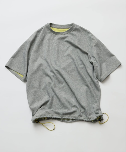 ダブルフェイス 配色 スピンドル Tシャツ