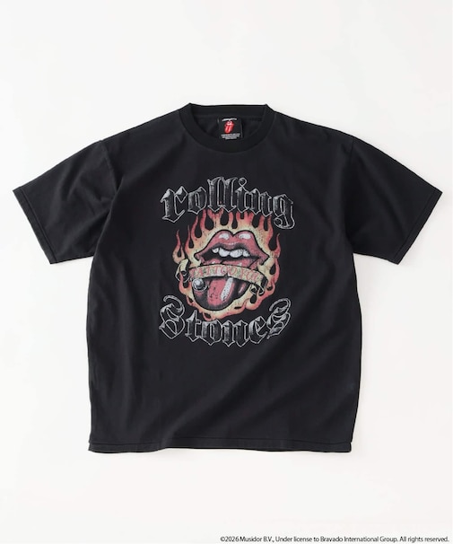 ローリングストーンズ 別注 ヴィンテージ加工 プリントTシャツ