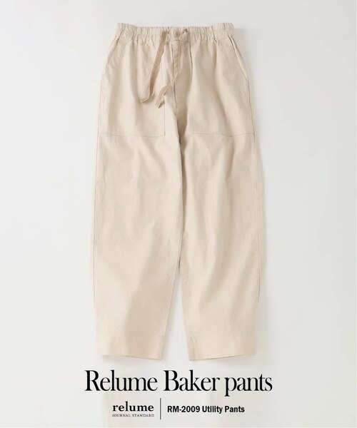 journal standard relumeコットンリネンツイルベイカーパンツ Relume” コットン / リネン イージー ベイカーパンツ｜ジャーナル