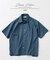 JAMES FABRIC ストライプ＆チェック スクエアシャツ