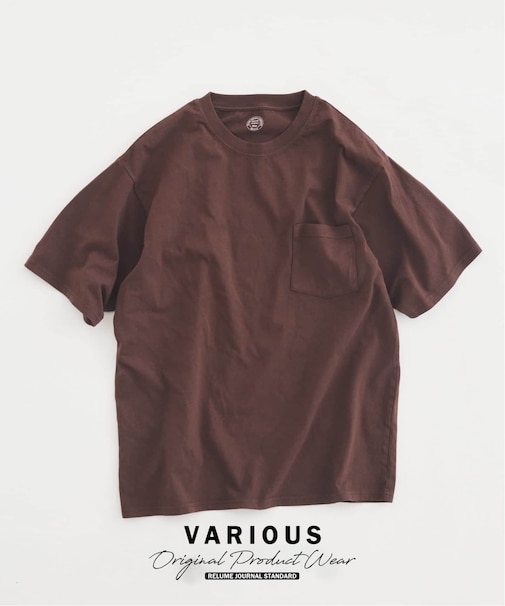 ヴァリアス ガーメントダイ ポケットTシャツ