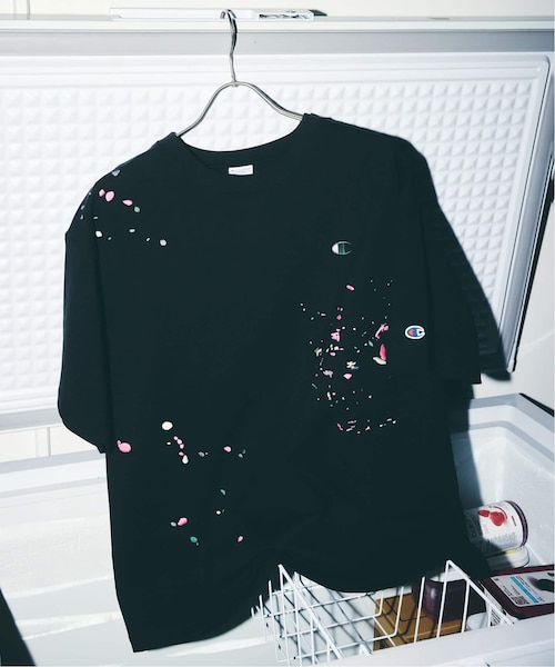 新品タグ付　CHAMPION / チャンピオン 別注 刺繍スプラッシュ Tシャツ CHAMPION / チャンピオン 別注 刺繍スプラッシュ Tシャツ｜ジャーナル