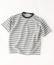 テクスチャー マルチボーダー Tシャツ