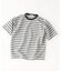 テクスチャー マルチボーダー Tシャツ