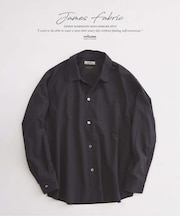JAMES FABRIC コットンリネン ガーメントダイ シャツ