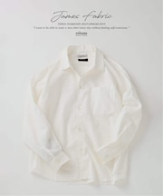 JAMES FABRIC コットンリネン ガーメントダイ シャツ