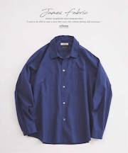 JAMES FABRIC コットンリネン ガーメントダイ シャツ