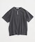 製品染め ワッフル調 ピケ ヘンリーネックTシャツ