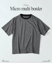 マイクロ マルチボーダー Tシャツ