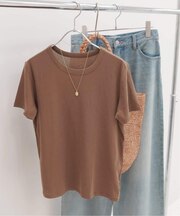 シアーツイストコットンハーフスリーブTEE