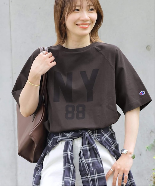 《追加》別注【Champion/チャンピオン】16s/1 Jersey TEE Bleach Wash:Tシャツ