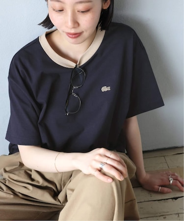 《追加》別注【LACOSTE/ラコステ】リンガーTシャツ