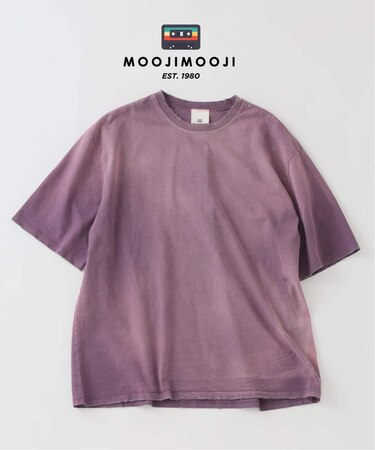 MOOJI MOOJI / ム?ジ ム?ジ オーバー サイズ クロップ エイジド Tシャツ