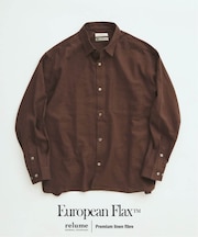 European Flax / ヨーロピアンフラックス リネン/レーヨン シャツ