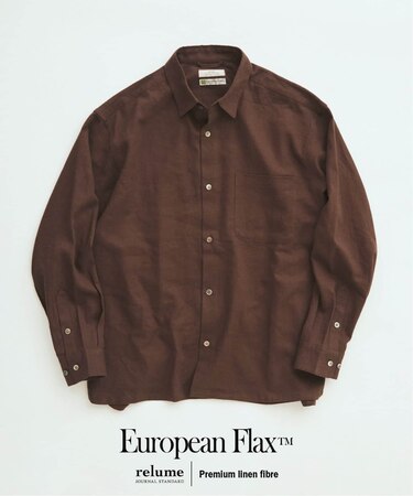 European Flax / ヨーロピアンフラックス リネン/レーヨン シャツ