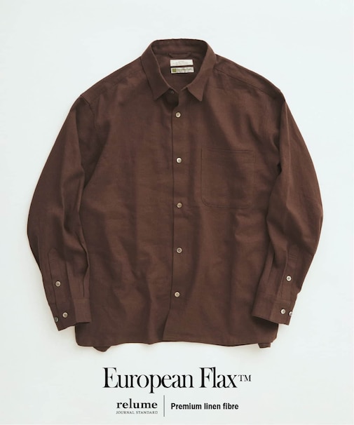 European Flax / ヨーロピアンフラックス リネン/レーヨン シャツ