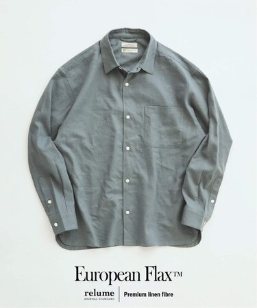European Flax / ヨーロピアンフラックス リネン/レーヨン シャツ