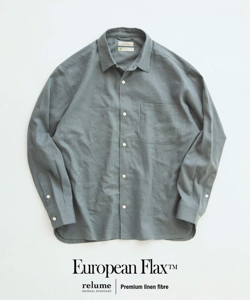 European Flax / ヨーロピアンフラックス リネン/レーヨン シャツ