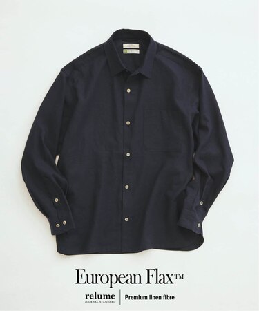 European Flax / ヨーロピアンフラックス リネン/レーヨン シャツ