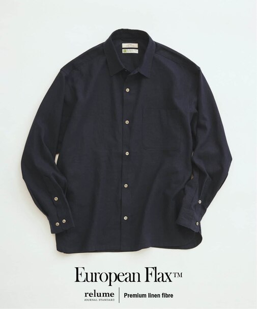 European Flax / ヨーロピアンフラックス リネン/レーヨン シャツ