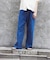 スモーキーデニム 11oz フェード ワイドパンツ