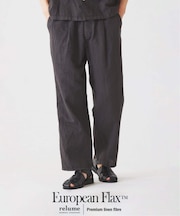 European Flax / ヨーロピアンフラックス ガーメントダイ リネン イージーパンツ