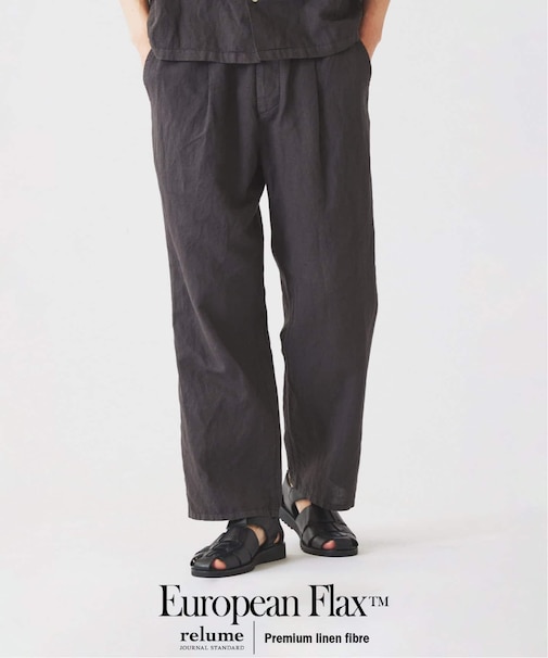 European Flax / ヨーロピアンフラックス ガーメントダイ リネン イージーパンツ
