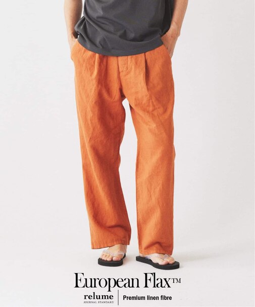 European Flax / ヨーロピアンフラックス ガーメントダイ リネン イージーパンツ
