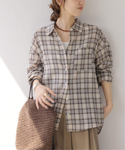 JOURNAL STANDARD relume コットンチェックワッシャーシャツ コットンチェックワッシャーシャツ｜ジャーナルスタンダード