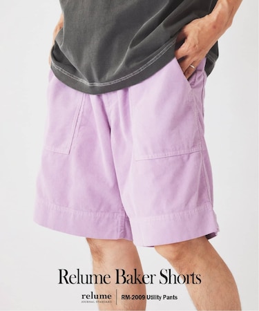 ”Relume”サマーコーデュロイ ベイカー ショーツ
