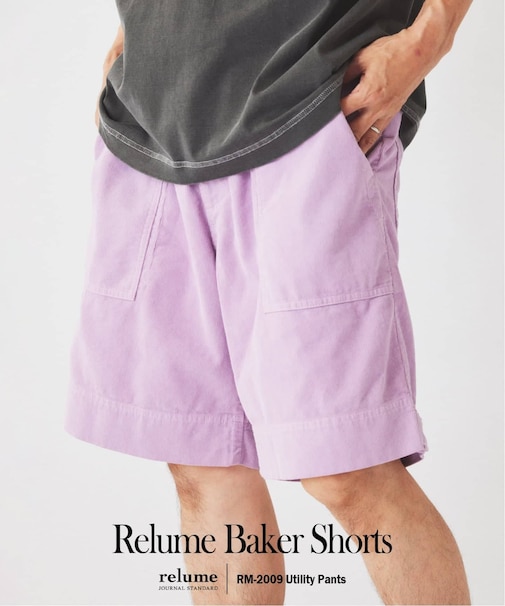 ”Relume”サマーコーデュロイ ベイカー ショーツ