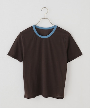 クルーネックシアーリンガーTEE