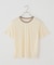 クルーネックシアーリンガーTEE