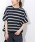 《一部WEB限定追加2》フレンチスリーブボーダーTシャツ