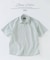 JAMES FABRIC コットンリネン ストライプ 半袖シャツ